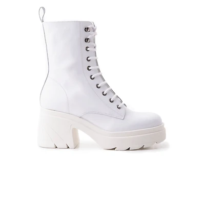 Romeo White Leather