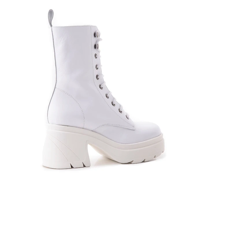 Romeo White Leather