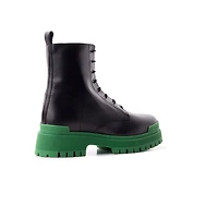 Langport Black Leather/Mint Sole