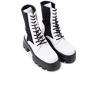 Newark White Leather