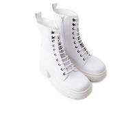 Romeo White Leather