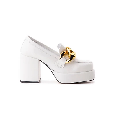 Riga White Leather