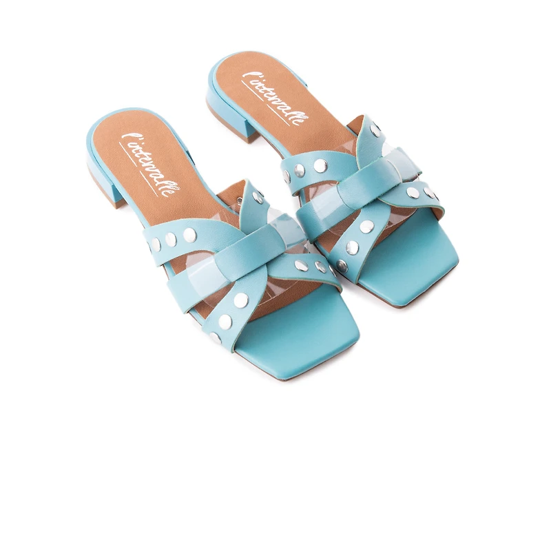 Corso Blue Leather