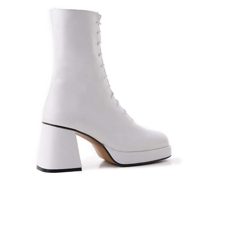 Mather White Leather