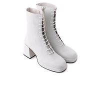 Mather White Leather