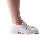 Malaya White Leather