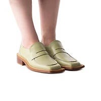 Malaya Light Green Leather