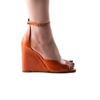 Vesta Burnt Orange Leather