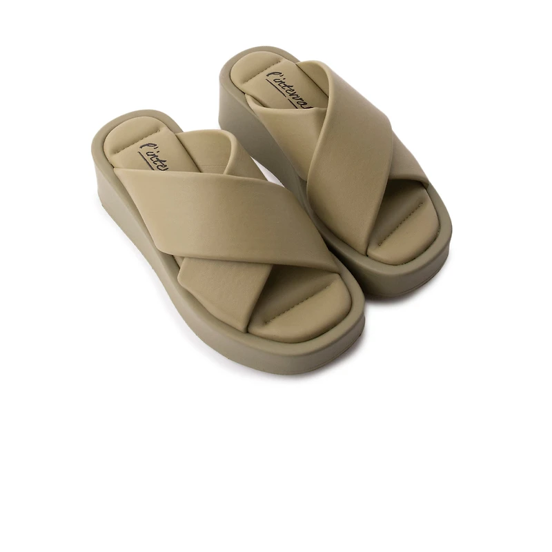 Chou Light Khaki Leather