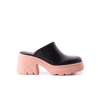 Silla Black/Pink Leather