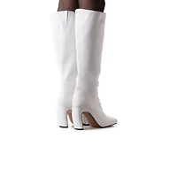 Fribourg White Leather