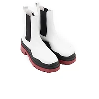 Creusot White Leather / Red Sole