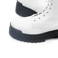 Langport White Leather/ Sole