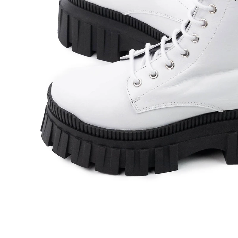 Hufflepuff White Leather