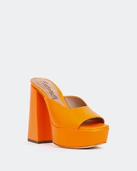 Asador, Orange Leather/Cuir