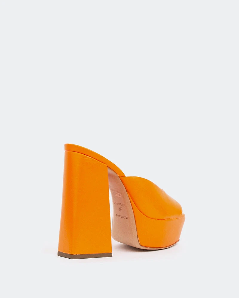 Asador, Orange Leather/Cuir