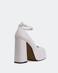 Bambola White Leather