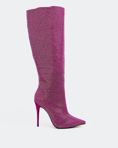 Basma Fuschia Suede