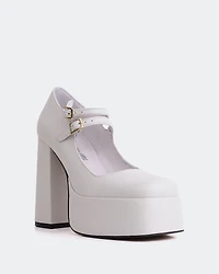 Bird White Leather