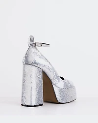 Blonde Silver Sequins