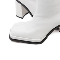 Chaumont White Leather