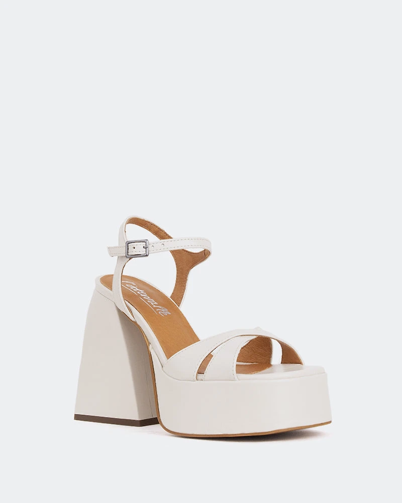 Endless Off White Leather/Cuir Blanc Cassé