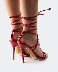 Farida Red Leather
