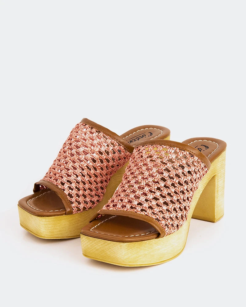 Faustine Pink Rafia