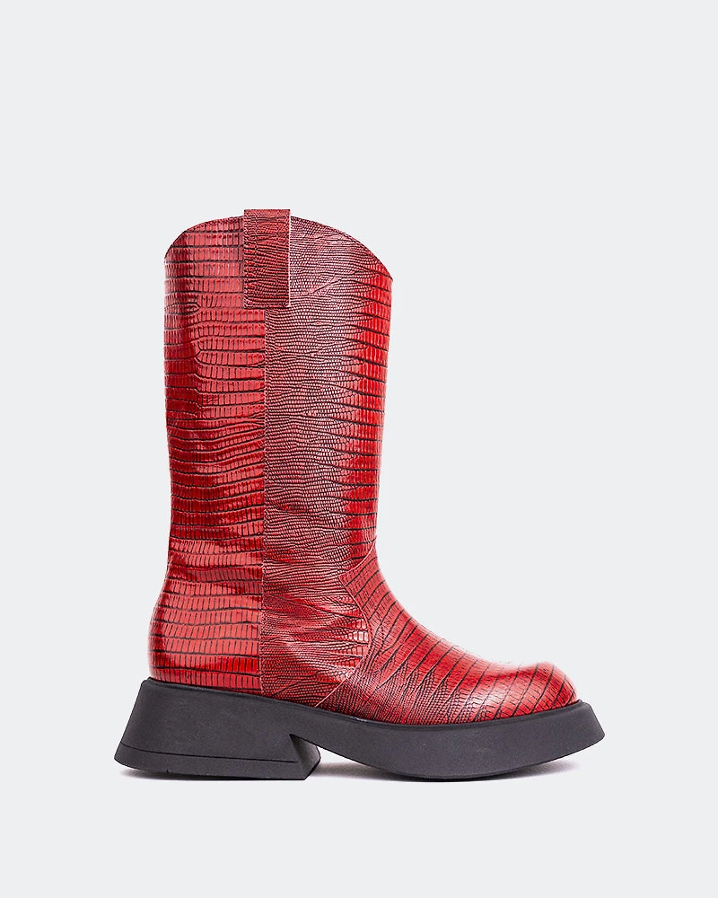 Gaulle Red Leather