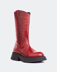 Gaulle Red Leather