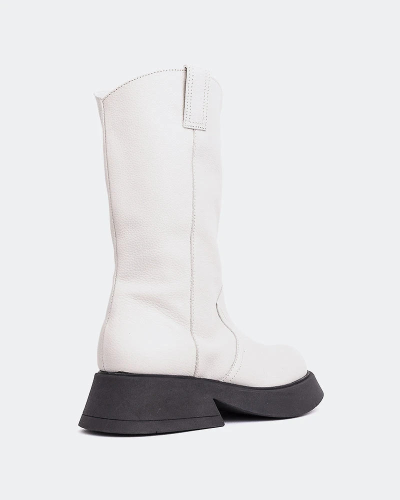 Gaulle Off White Leather