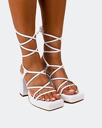 Grande White Leather