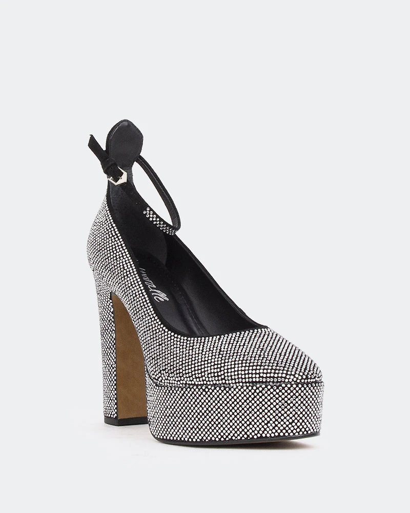 Jayne, Black Suede/Suède Noir