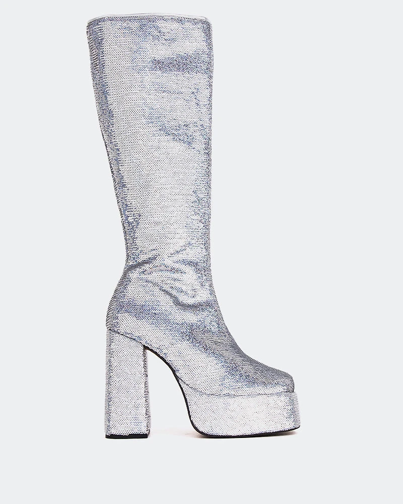 Latto Silver Sequins