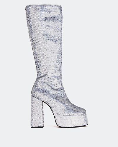 Latto Silver Sequins