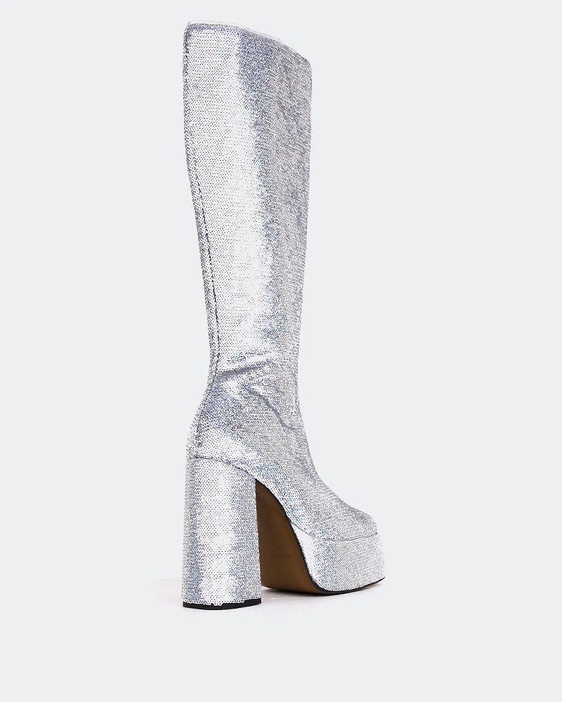 Latto Silver Sequins