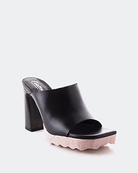 Libra Black Pink Leather