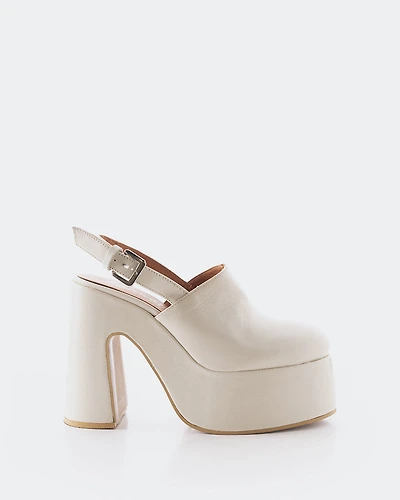Machai Off White Leather
