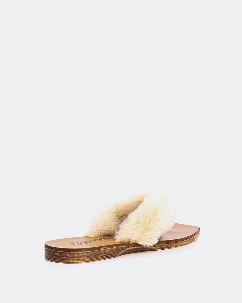 Madras Natural Faux Fur