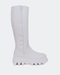 Mahone White Leather