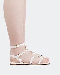 Marcie White Leather