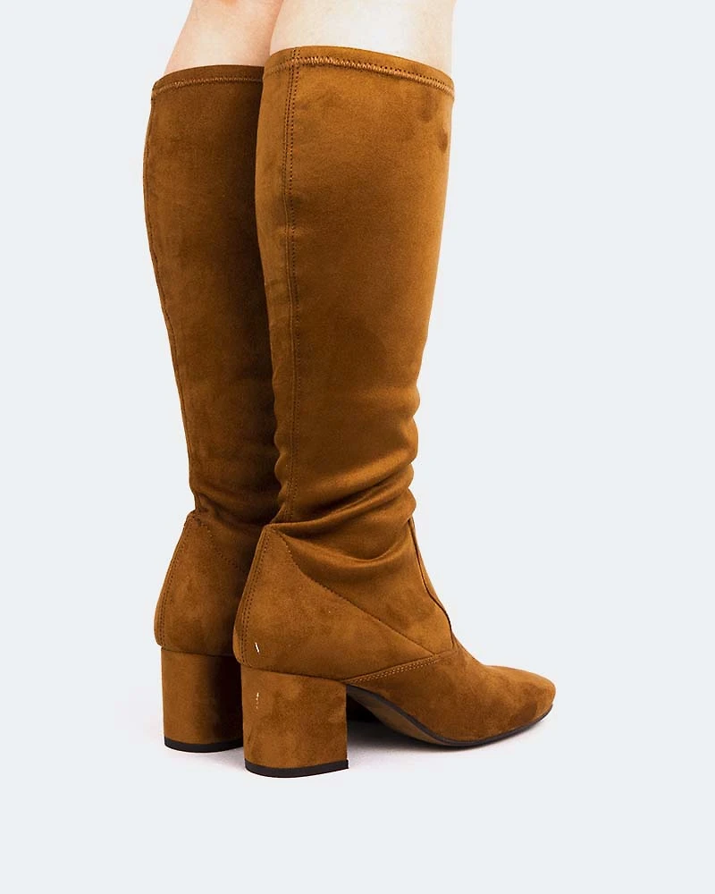 McGill Tan Suede Stretch