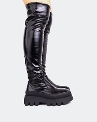 Moncton Black Naplack Stretch