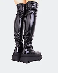 Moncton Black Naplack Stretch