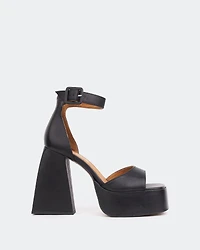 Moore Black Leather