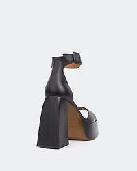 Moore Black Leather