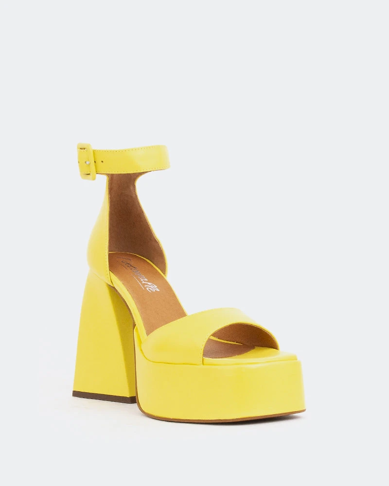 Moore Yellow Leather