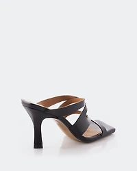 Myrtos Black Leather