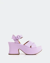 Nerissa Lilac Leather