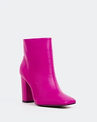 Nesrine Fuschia Leather